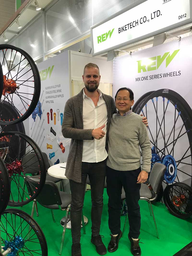 David Kho Revv Bike founder at intermot 2018 3